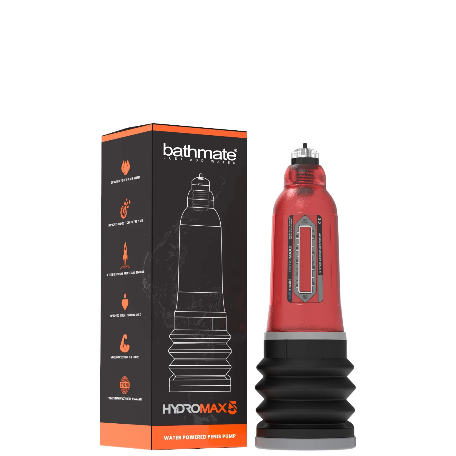 Hydromax 5 rojo con caja Hydromax 5 rojo con caja